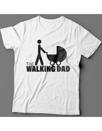 Прикольная футболка с надписью "The walking dad" ("ходячий отец")